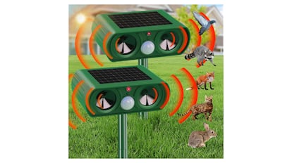 Ahuyentador de animales con ultrasonidos.