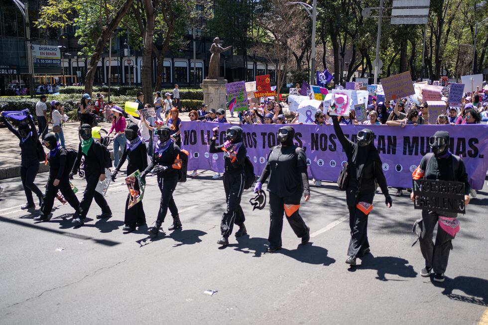 8M: La marcha por el Día internacional de la Mujer en Ciudad de México ...