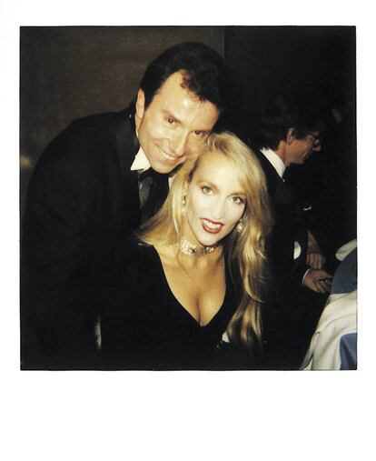 Échaudemaison y Jerry Hall.