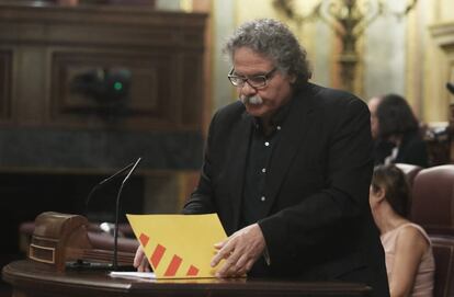 Joan Tardá el jueves pasado en el Congreso.