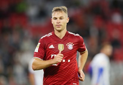 Joshua Kimmich, durante uma partida pelo Bayern nesta temporada.