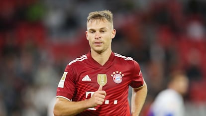 Joshua Kimmich, durante uma partida pelo Bayern nesta temporada.