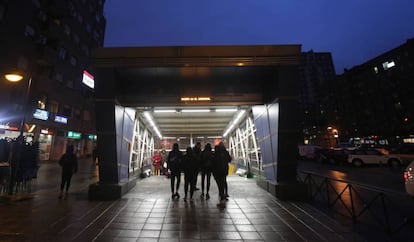 La estación de Metrosur de El Carrascal, en Leganés.