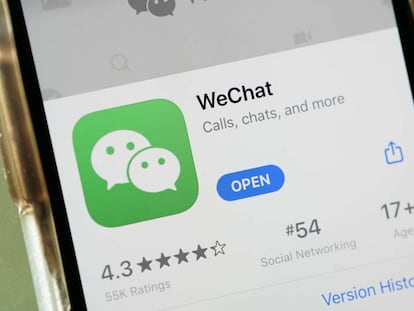 WeChat, en la tienda de aplicaciones de Apple.