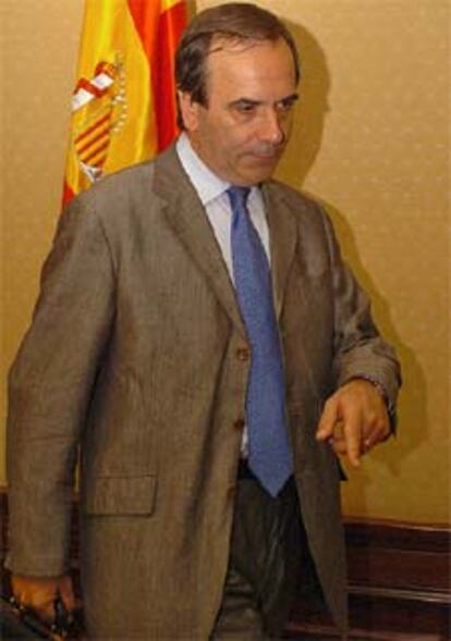 El ministro del Interior, José Antonio Alonso, en el Congreso.
/ EFE
