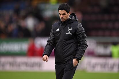 Mikel Arteta, durante un partido con el Arsenal durante el mes de febrero.