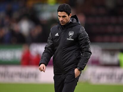 Mikel Arteta, durante un partido con el Arsenal durante el mes de febrero.