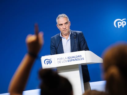 El coordinador general del PP, Elías Bendodo.