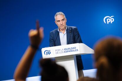 El coordinador general del PP, Elías Bendodo.