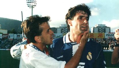 Míchel llora tras perder la Liga por segunda vez en la última jornada en Tenerife.