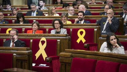 El ple del Parlament durant la sessi&oacute; constitutiva de la XII Legislatura.