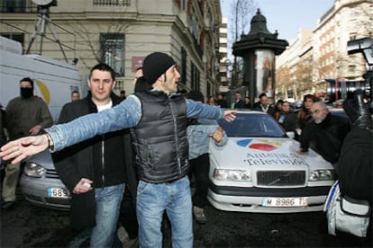 Otegi, a su llegada a la Audiencia Nacional de Madrid.