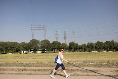 Un tendido eléctrico en Sevilla.