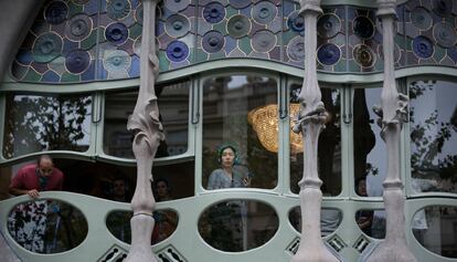 La Casa Batlló, uno de los lugares más visitados por los turistas en Barcelona.