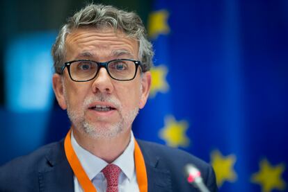 Juan Menéndez-Valdés, director de Eurofund, en Bruselas en 2016.