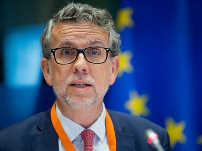 Juan Menéndez-Valdés, director de Eurofund, en Bruselas en 2016.