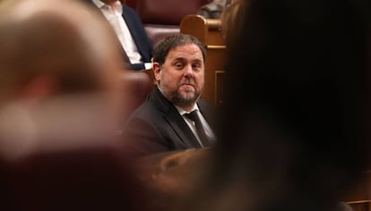 Oriol Junqueras en el Congreso de los Diputados.