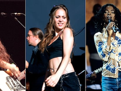 Alanis Morissette, Fiona Apple e Lauryn Hill.