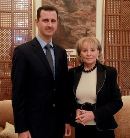 Bashar el Asad con Barbara Walters.