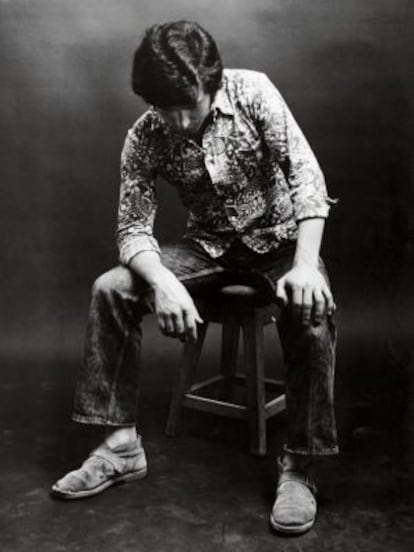 Enrique Morente en una imagen publicitaria del sello Hispavox de 1971.