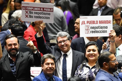 Diputados durante la sesión ordinaria de la Cámara de Diputados, el 4 de marzo.