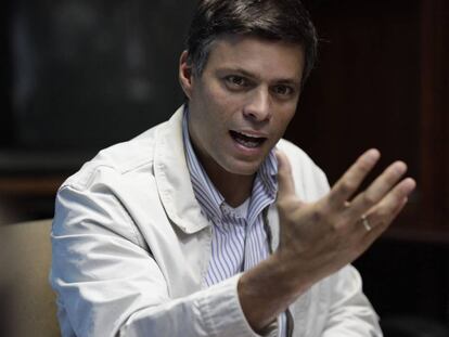 El encarcelado líder opositor venezolano Leopoldo López (imagen de archivo)