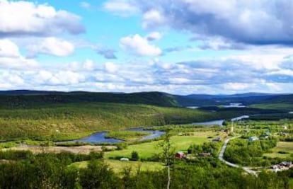 Koutekeino, en Noruega, sede también de la única universidad sami de Escandinavia.