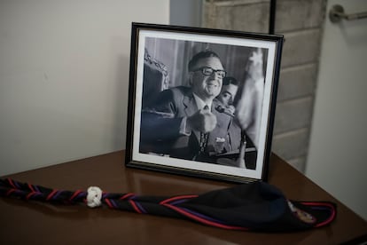 Una imagen de Salvador Allende en el despacho de Peiretti.