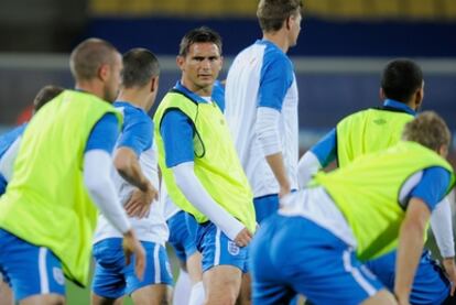 Lampard, durante un entrenamiento de la selección inglesa.