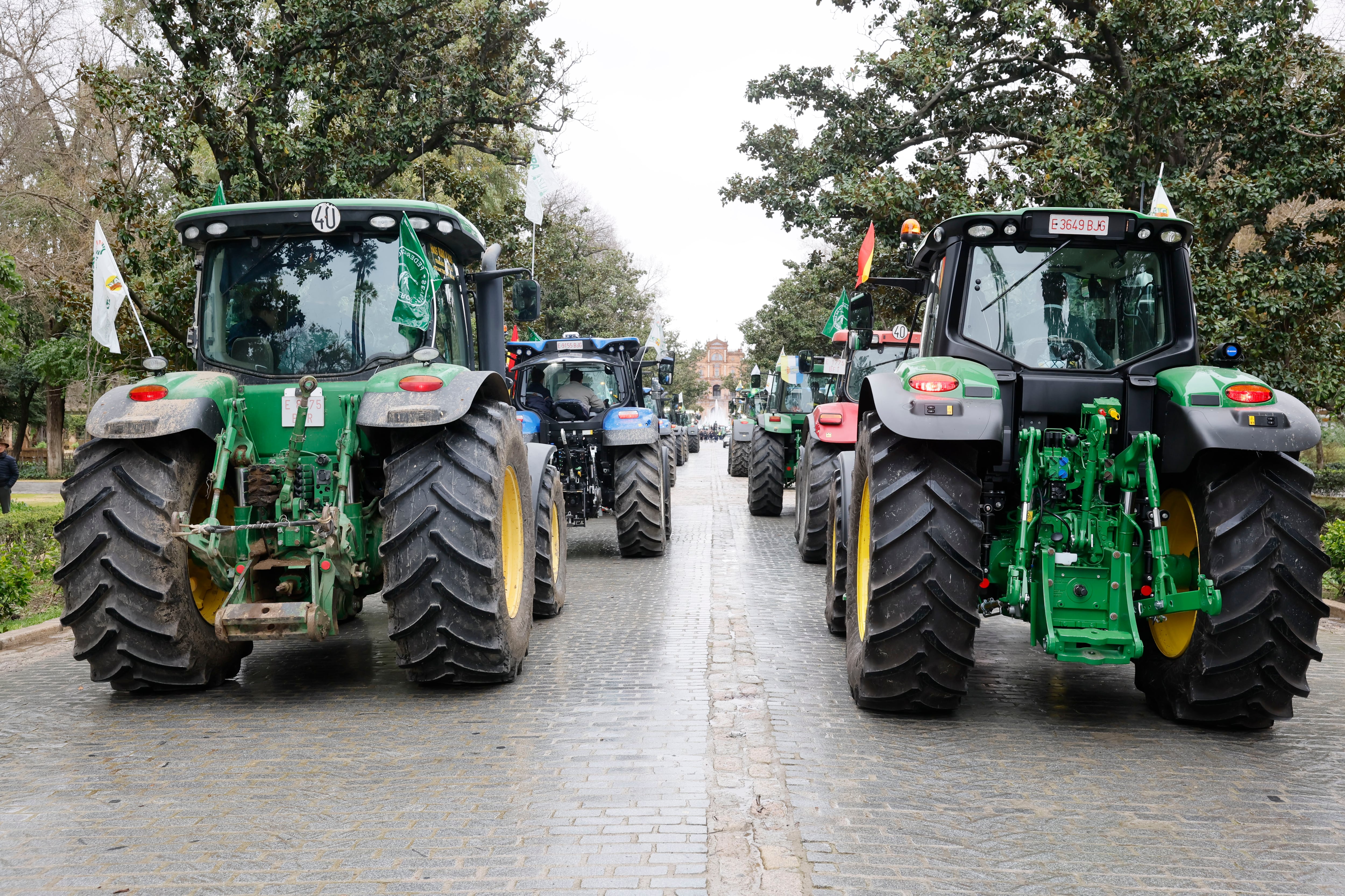 Cientos de tractores salen a la calle en Madrid contra la PAC y el acuerdo comercial de la UE con Mercosur