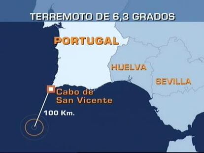 Un terremoto de 6'3 grados Richter se siente en Huelva y Sevilla