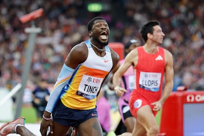 Cordell Tinch se impone en los 110m vallas en Zurich con Llopis en la segunda posición.