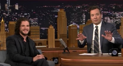 “Atenção: ‘spoilers’ à vista”, avisa Jimmy Fallon.