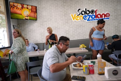 El restaurante Sabor Venezolano, en Doral, Florida, el martes 1 de abril de 2025.