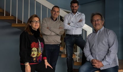 Los cuatro candidatos con representación en el pleno del Ayuntamineto de Zamora: de izquierda a derecha, Mayte Martin Pozo (PP) , Francisco Requejo (Cs), Antidio Fagúndez (PSOE) y Francisco Guarido (IU).