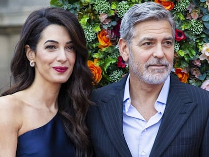 Amal y George Clooney en un evento en Edimburgo (Escocia), el pasado marzo.