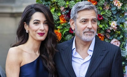 Amal y George Clooney en un evento en Edimburgo (Escocia), el pasado marzo.