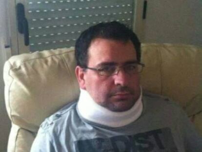 Adolfo Infante after being assaulted in October 2013.