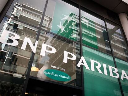 Sede central del banco BNP Paribas, en Par&iacute;s.