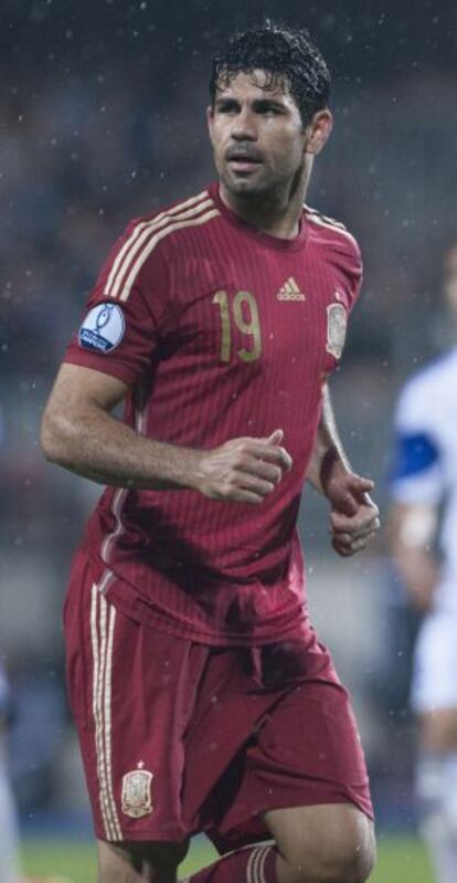 Diego Costa, durante el partido con España ante Luxemburgo.