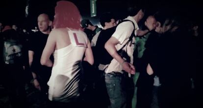 Parte del público de The Strokes.