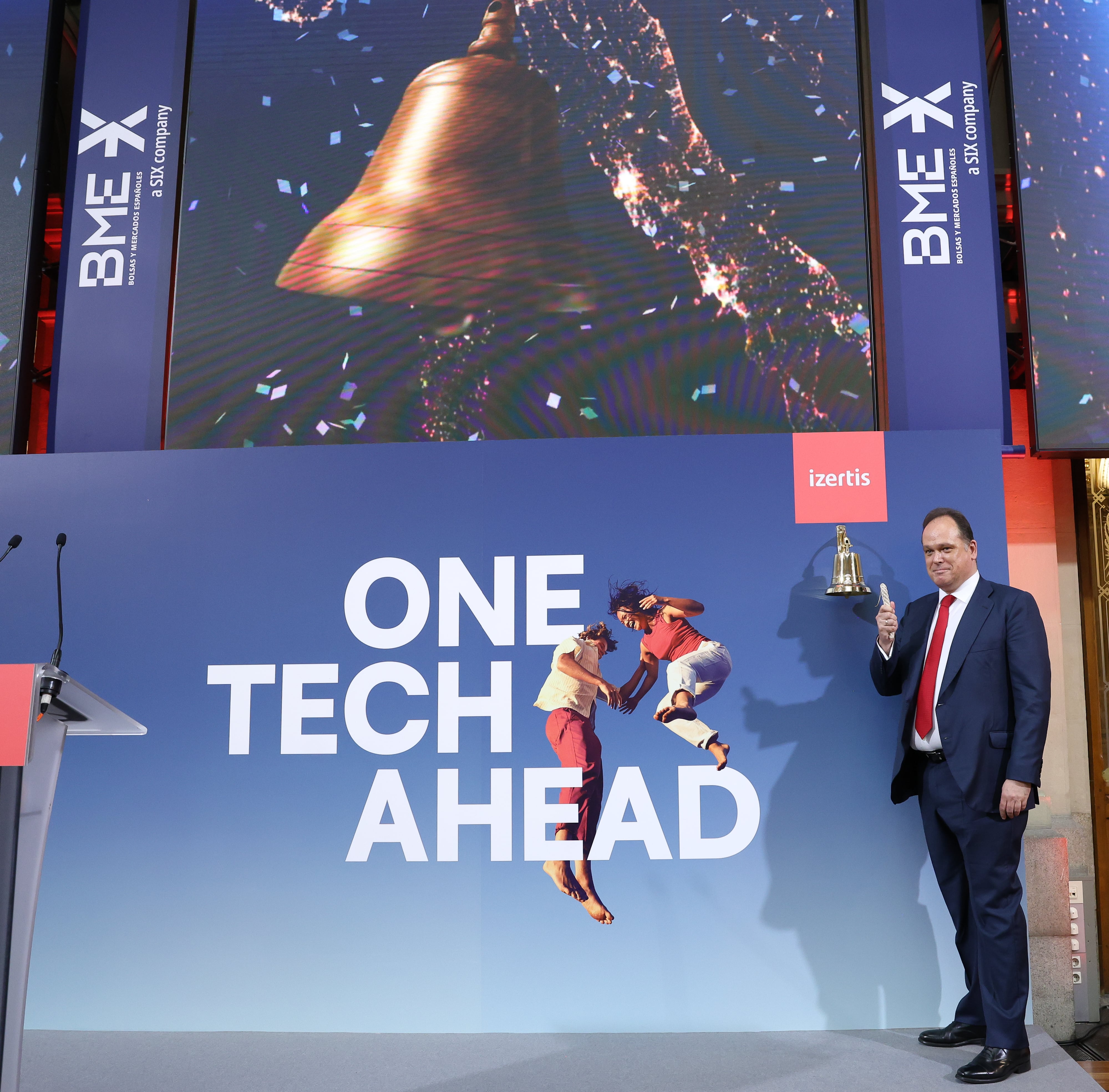 Pablo Martín en la Bolsa de Madrid, el 4 de julio.  