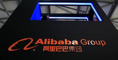 Stand de Alibaba en el Consumer Electronics Show, la pasada semana.
