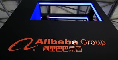 Stand de Alibaba en el Consumer Electronics Show, la pasada semana.  