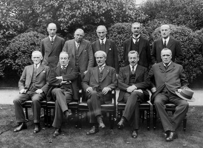 El Gobierno británico de unidad nacional, en 1931 en Londres.