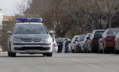 Un coche patrulla de la Guardia Civil, en una imagen de archivo.