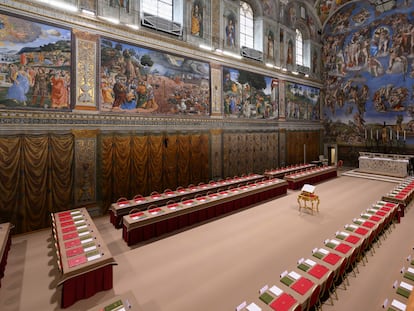 La Capilla Sixtina, donde se reunirán los cardenales para elegir al nuevo Papa.