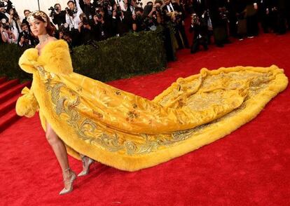 Rihanna en la gala del Met.