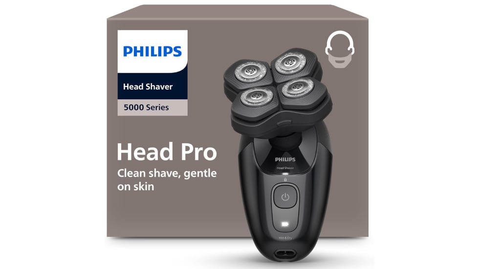 Afeitadora Philips Serie 5000 Pro para rasurar la cabeza.
