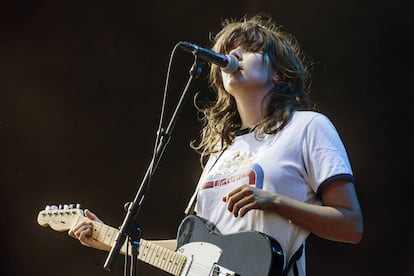 Courtney Barnett, durante su actuación en el BBK Live.